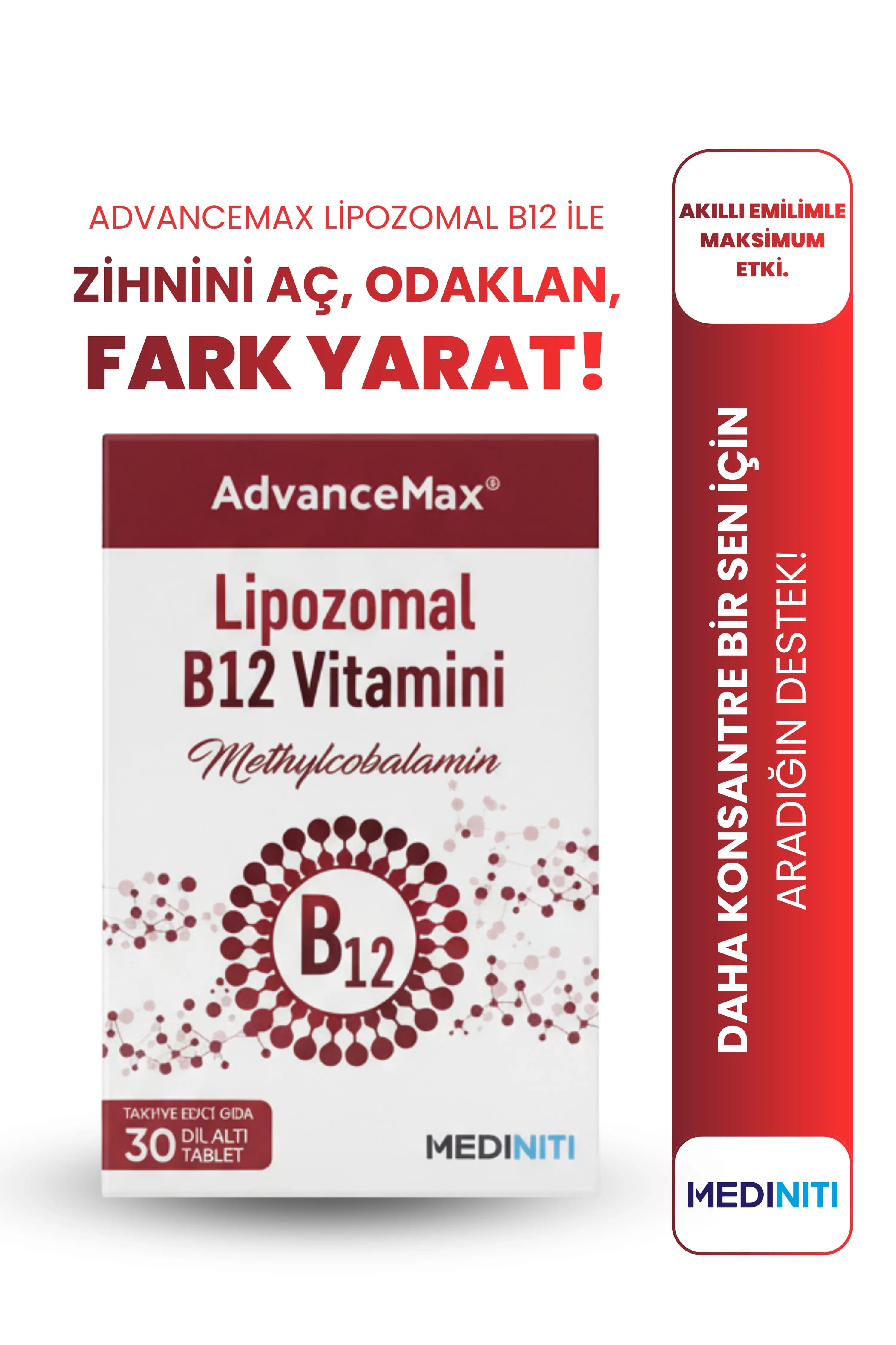 AdvanceMax Lipozomal B12 Vitamini — 1