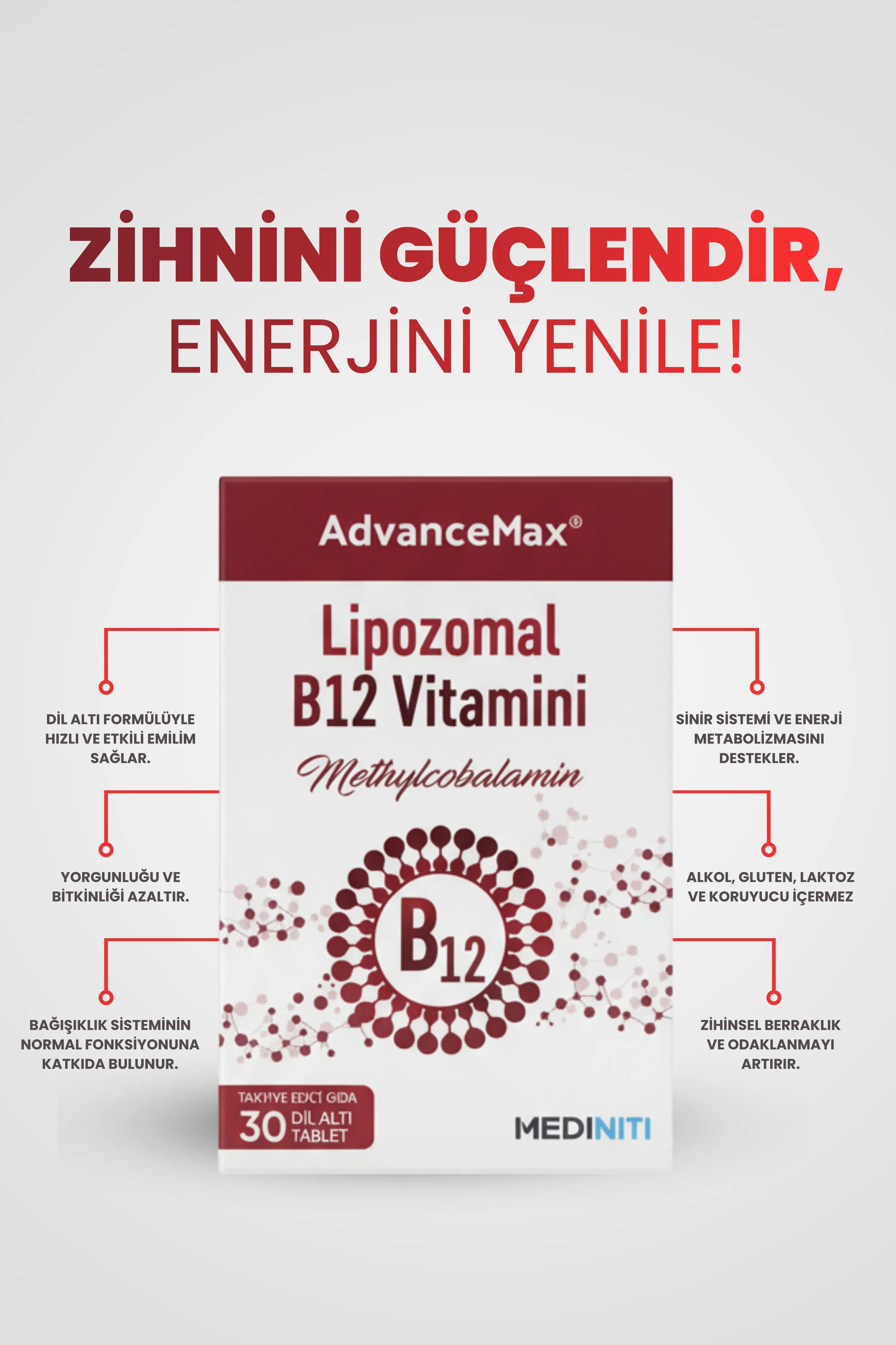 AdvanceMax Lipozomal B12 Vitamini — 5