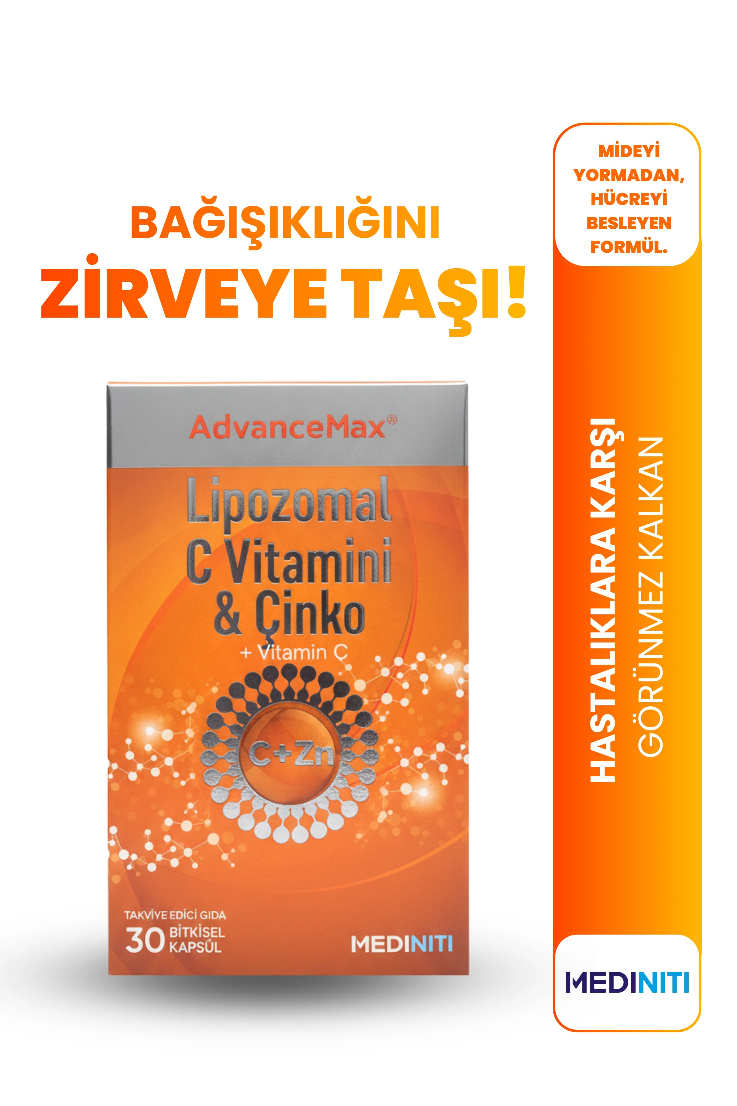 AdvanceMax Lipozomal C+Çinko Kapsül — 1