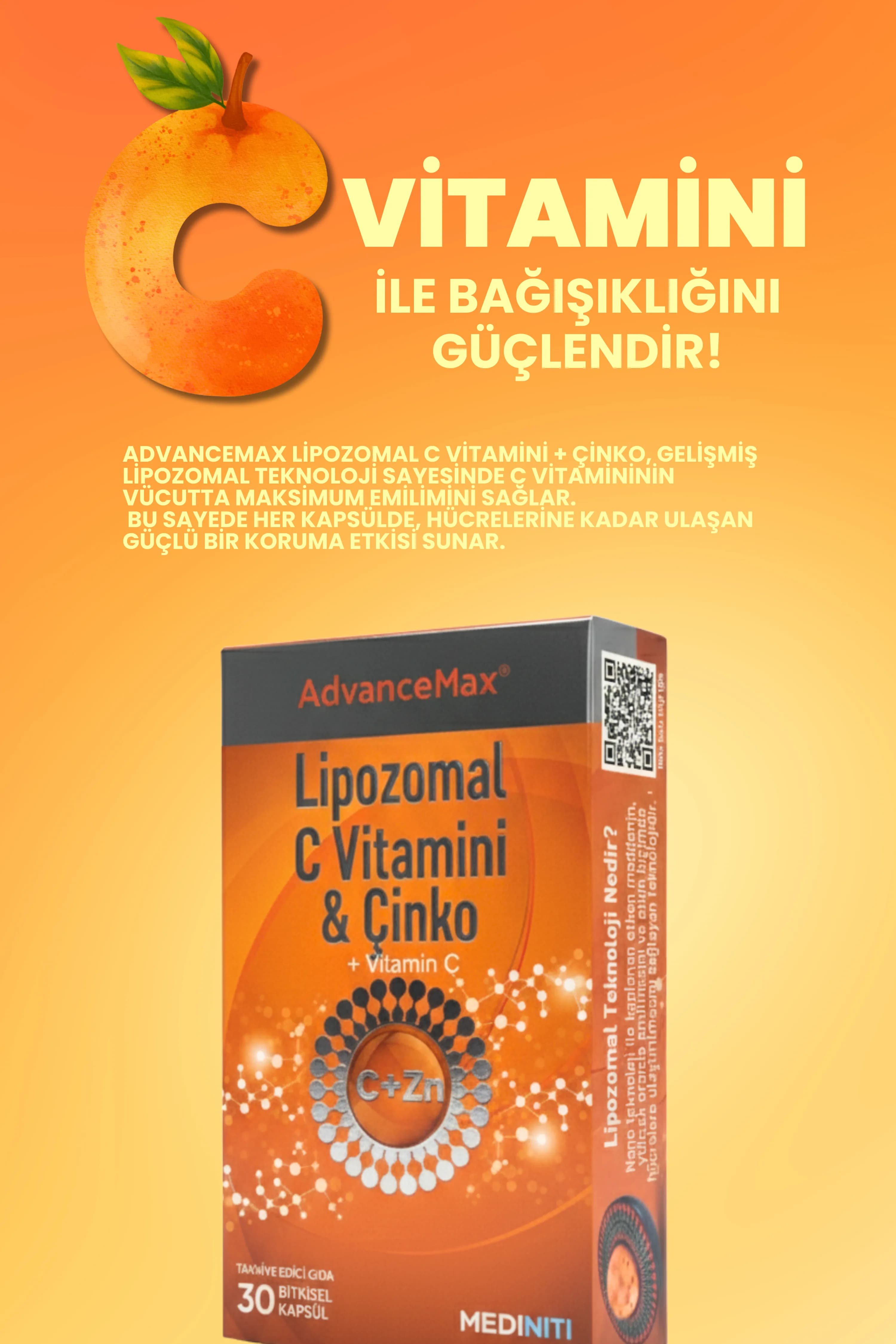 AdvanceMax Lipozomal C+Çinko Kapsül — 3
