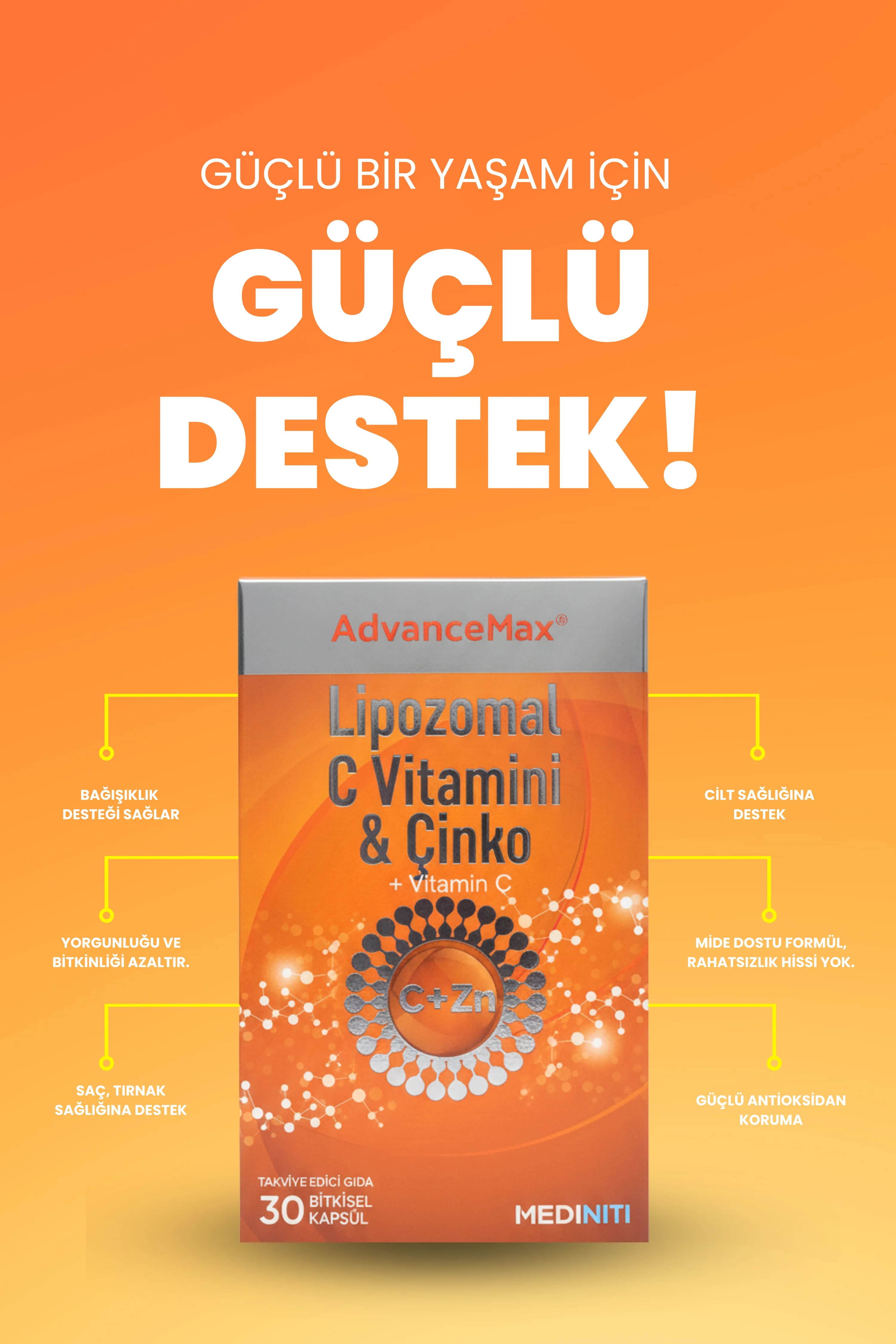 AdvanceMax Lipozomal C+Çinko Kapsül — 6