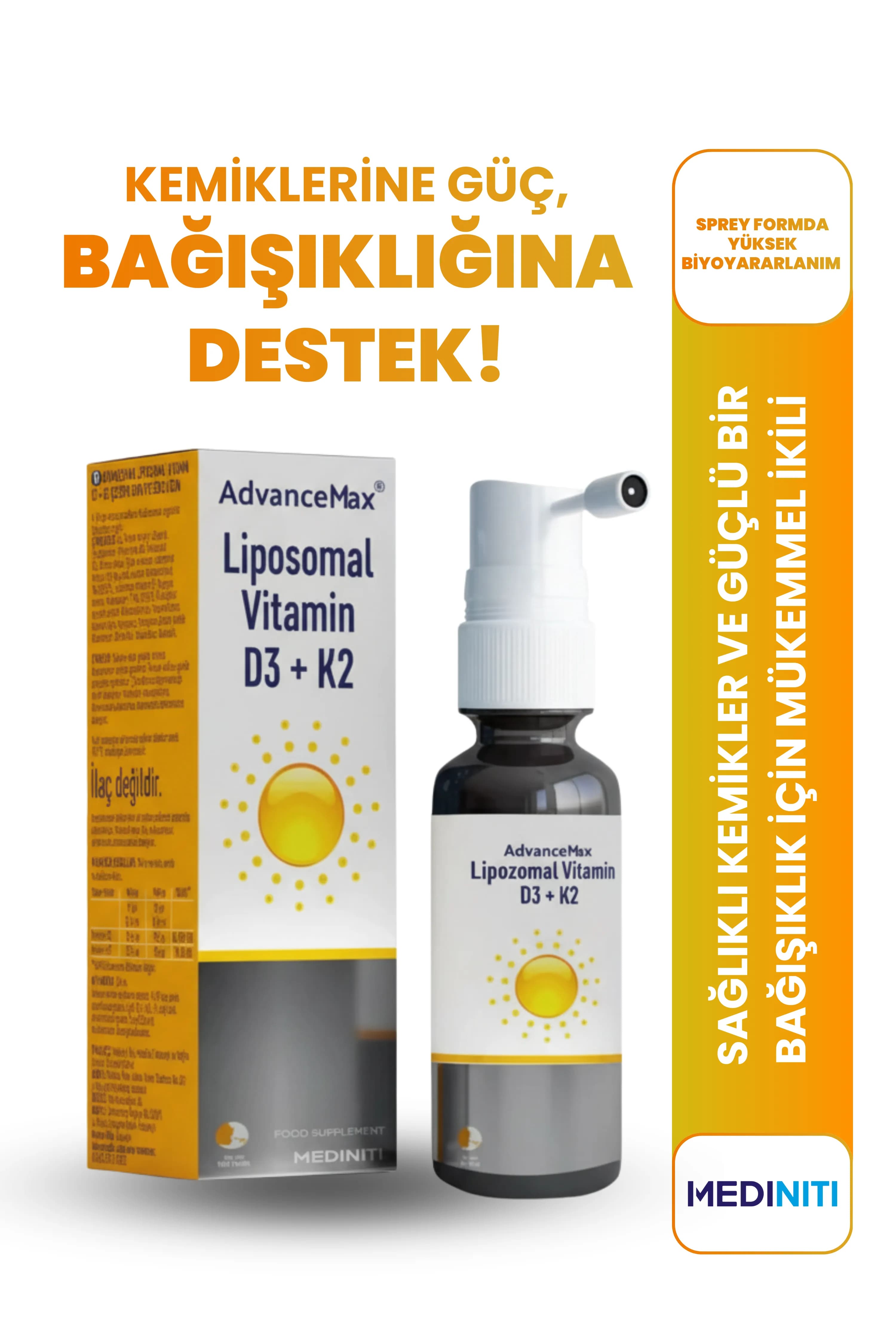 AdvanceMax Lipozomal D3+K2 Sprey — 1