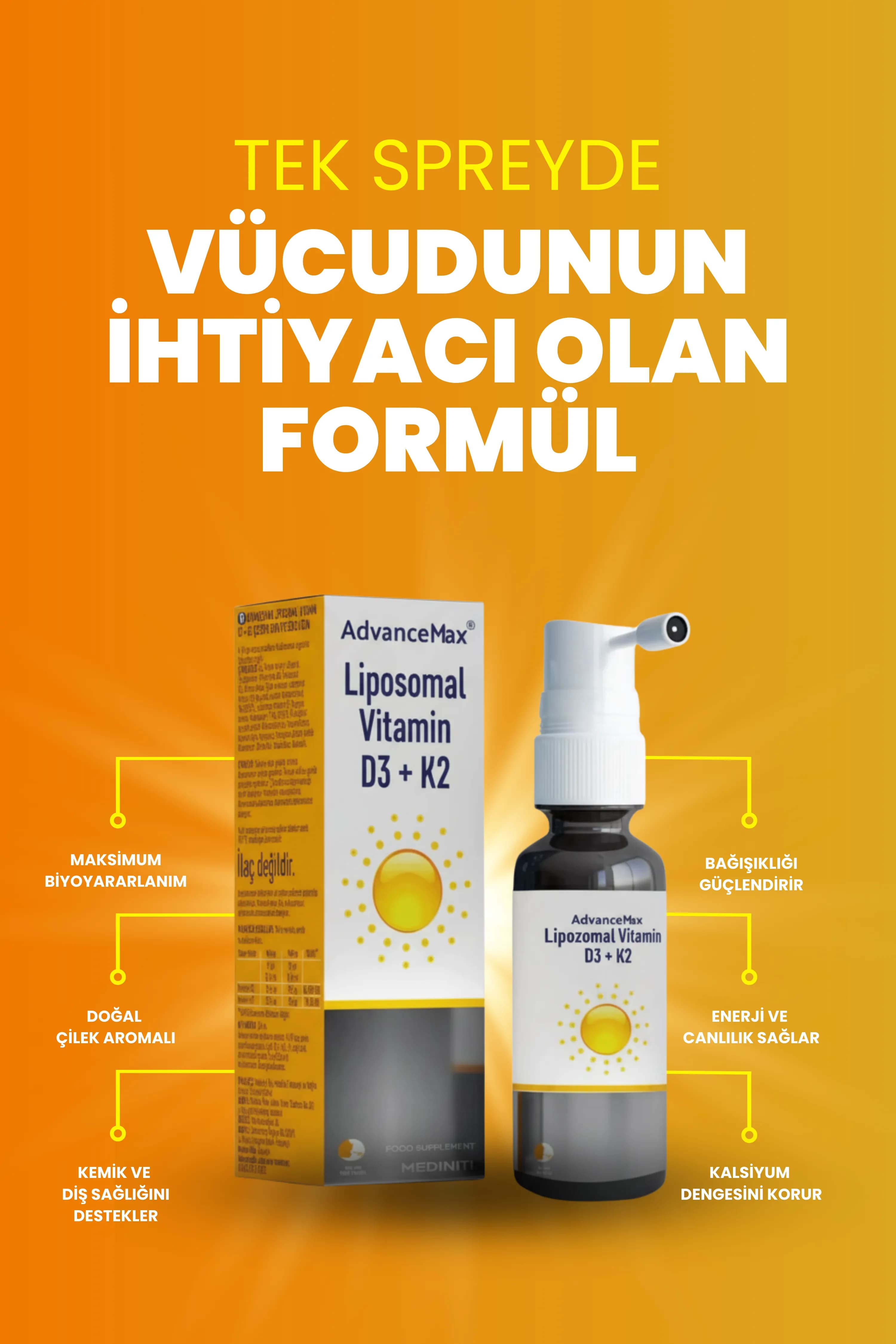 AdvanceMax Lipozomal D3+K2 Sprey — 4