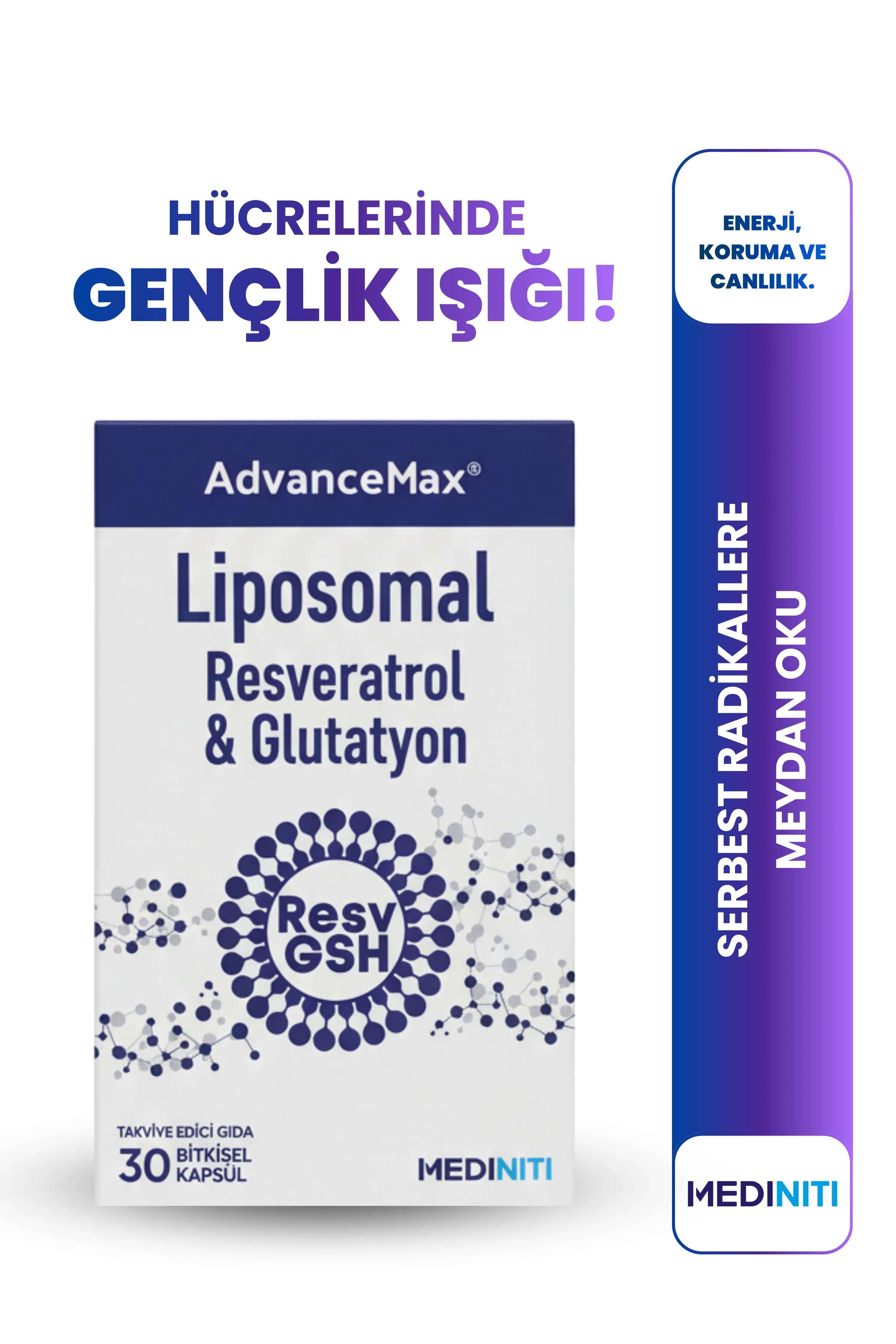 AdvanceMax Lipozomal Resveratrol & Glutatyon — 1
