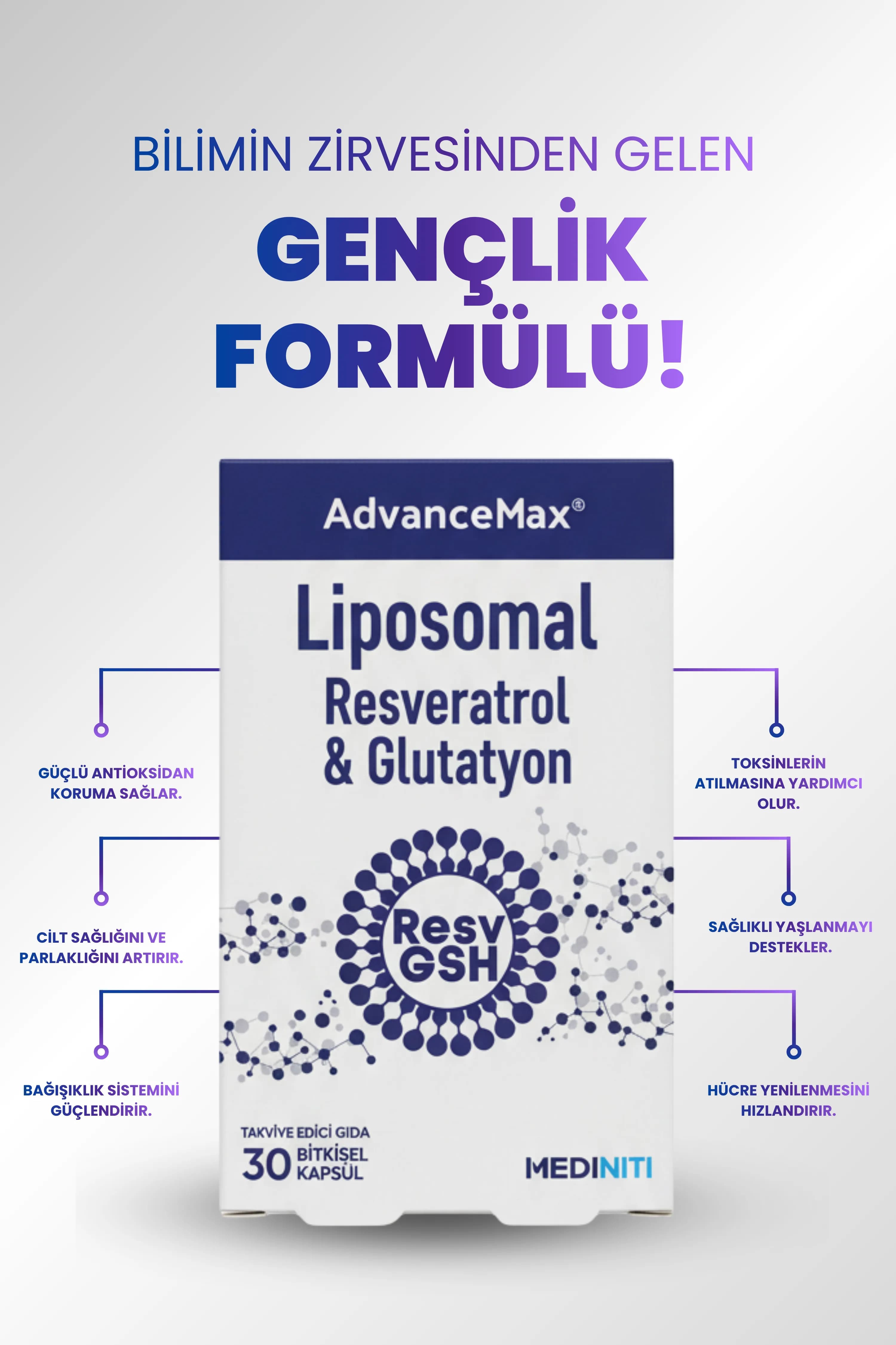 AdvanceMax Lipozomal Resveratrol & Glutatyon — 2