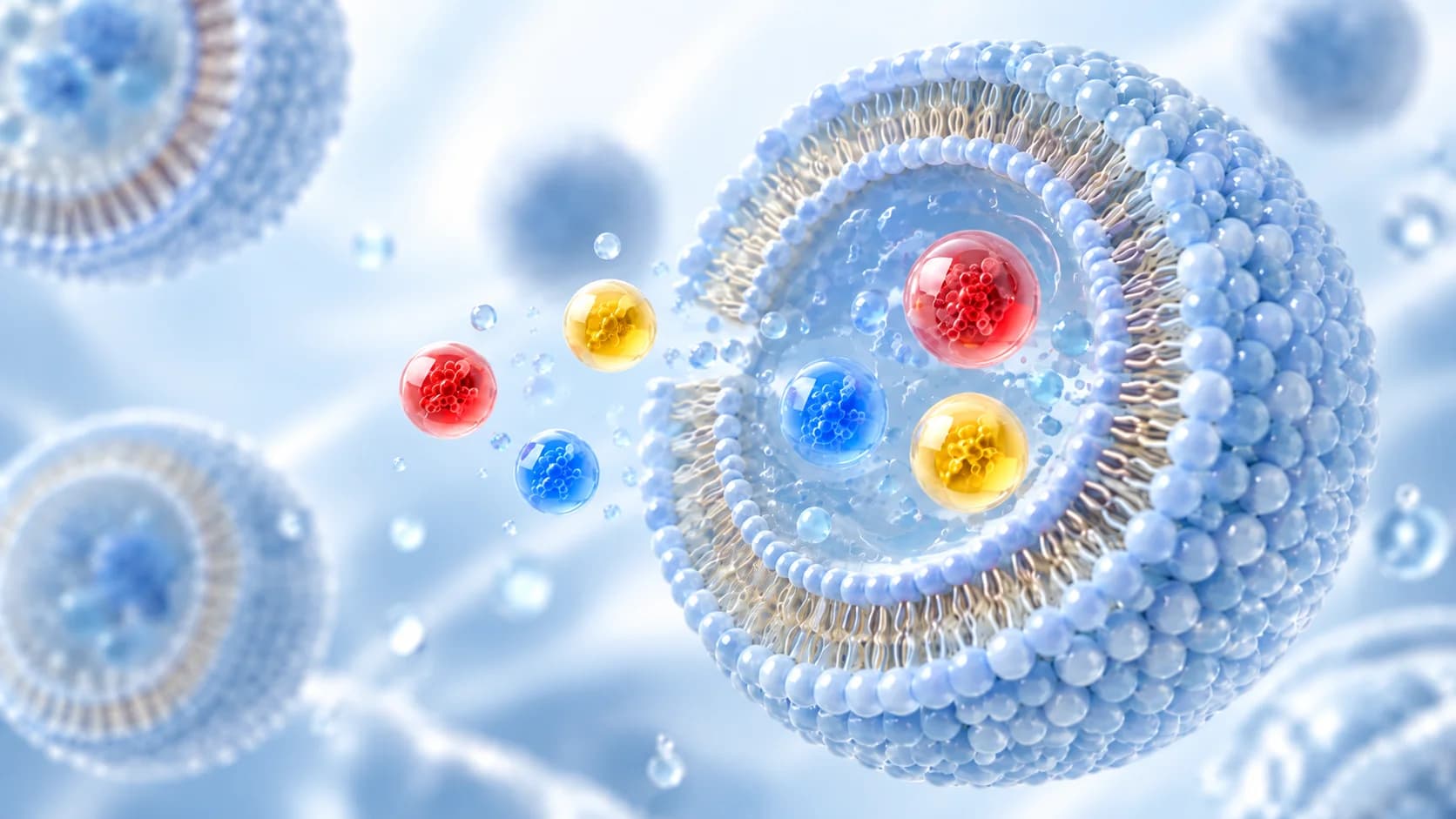 Liposome structure carrying active ingredients