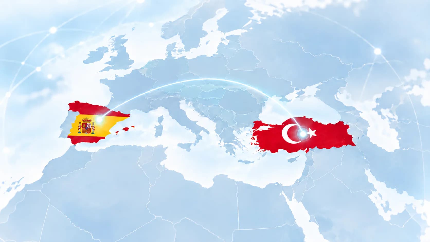 Map showing manufacturing locations in Spain and Türkiye